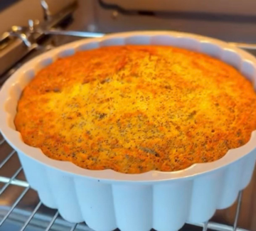 Маково-яблочный манник: фото скрин рецепта