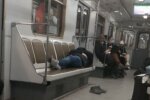 Вагон метро, фото: Телеграмм / Киев сейчас