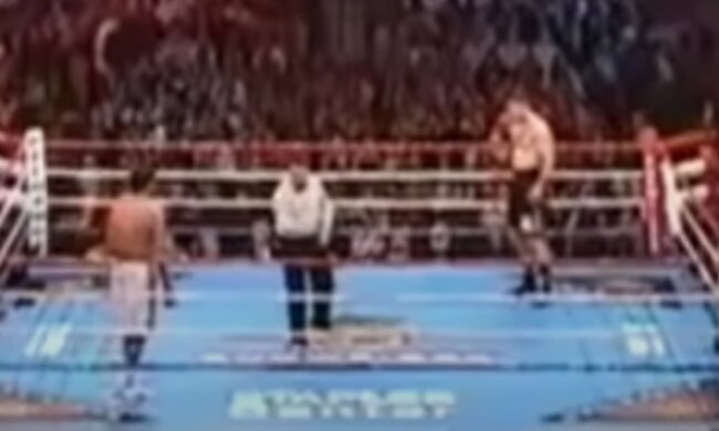 Кличко на ринге, скриншот: Youtube