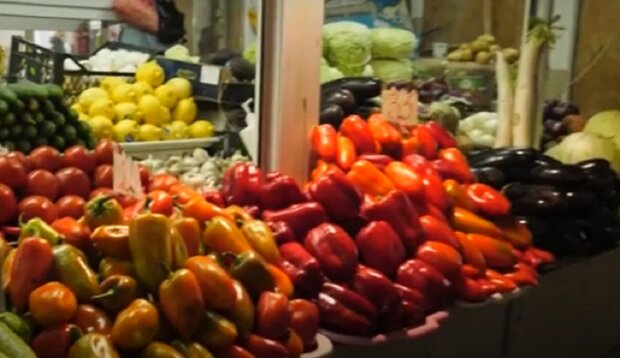 Овочі на ринку, кадр з відео, зображення ілюстративне: YouTube