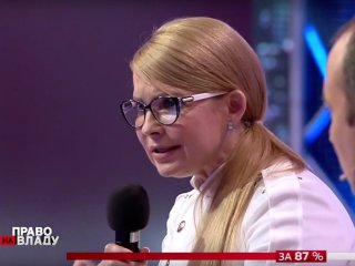 Юлія Тимошенко в ефірі "Право на владу"