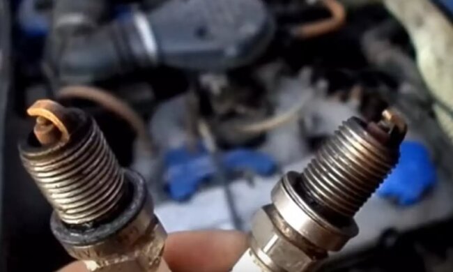 Старі свічки запалювання, скріншот: YouTube