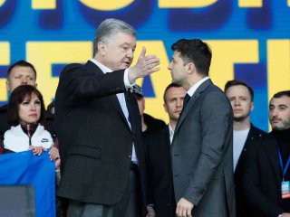 Володимир Зеленський та Петро Порошенко