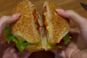 Бургеры-гнезда, кадр из видео