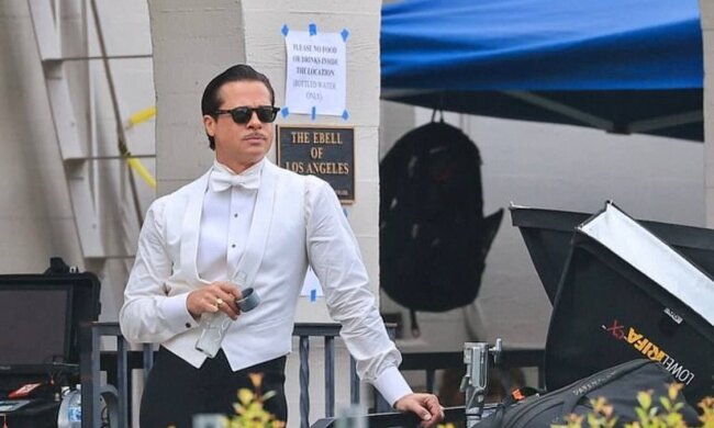 Вусатий Бред Пітт у білому костюмі підкорив серця всіх жінок світу ще до прем'єри "Вавилону"