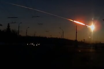 Челябинский метеорит, скриншот видео