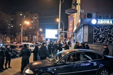 Опубликовано видео с места стрельбы в Киеве