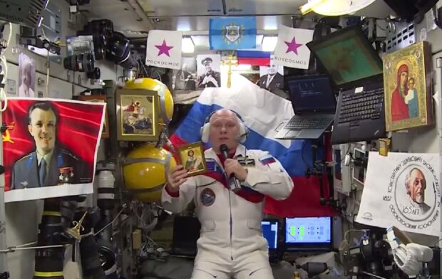 Російський космонавт на МКС. Фото: скриншот Telegram