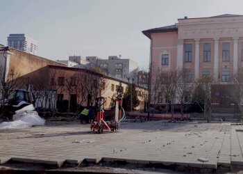 Реконструкция Успенской площади. Фото: скрин