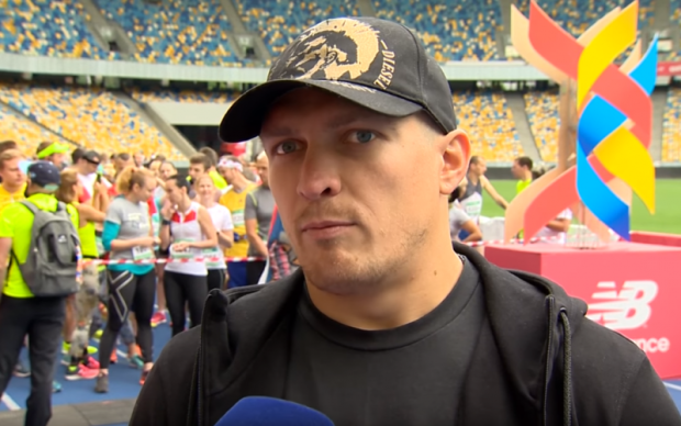 Усик посетил киевский марафон и рассказал о планах на будущее