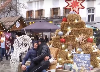Скрін, відео YouTube Різдво у Львові