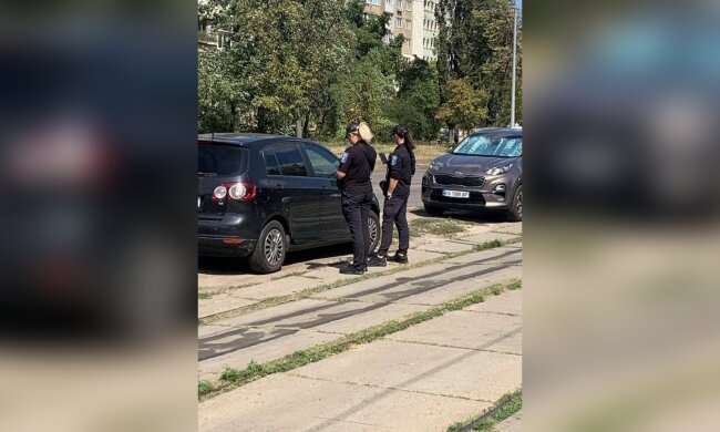Штраф за паркування на газоні в Києві