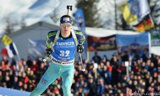 Украинцы пришли к финишу шестыми в эстафете на чемпионате мира по биатлону