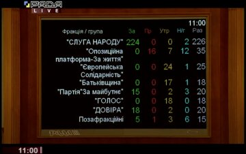 Голосування Верховної Ради, фото: скріншот з відео