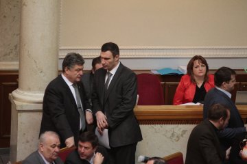 Петр Порошенко и Виталий Кличко