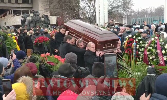 похорон Кернеса, скріншот з відео