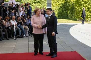 Ангела Меркель и Владимир Зеленский, фото: Сайт президента