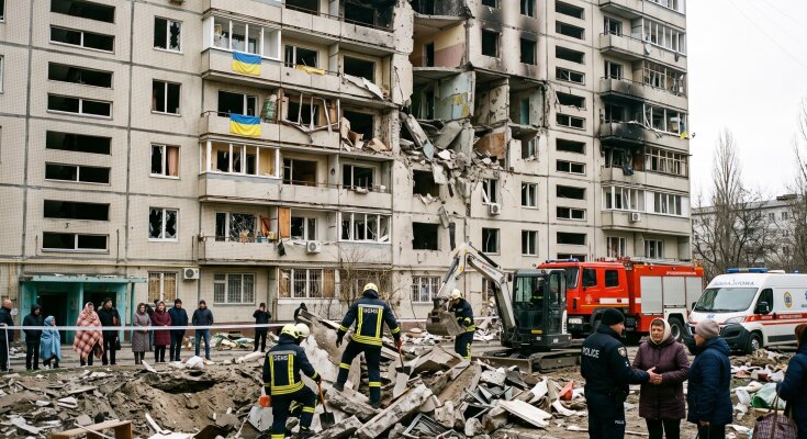 Київ обстріл руйнування Дарницький район рятувальники
