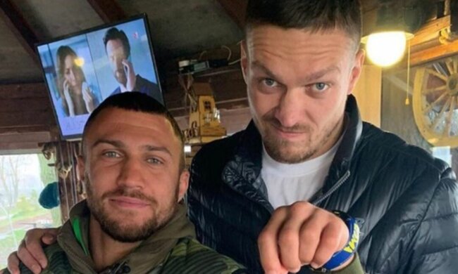Ломаченко и Усик, фото: boxingnew