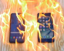 Galaxy S8 и iPhone 7 испытали огнем