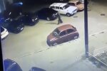 Підпал Tesla Андрія Богдана, скріншот з відео