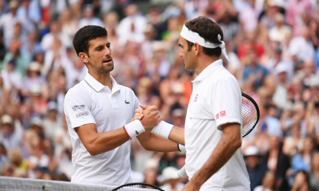 Новак Джокович и Роджер Федерер, Getty Images