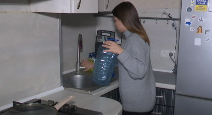 Отключение воды. Фото: скрин youtube