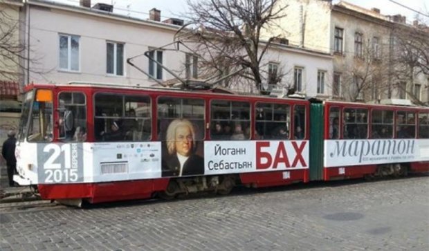 Во Львове  трамвай курсирует по «музыкальному маршруту»