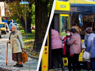 Пенсіонери, транспорт, проїзд, фото з соцмереж