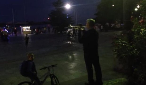 Гимн Украины сыграли на набережной в оккупированном Крыму (видео)