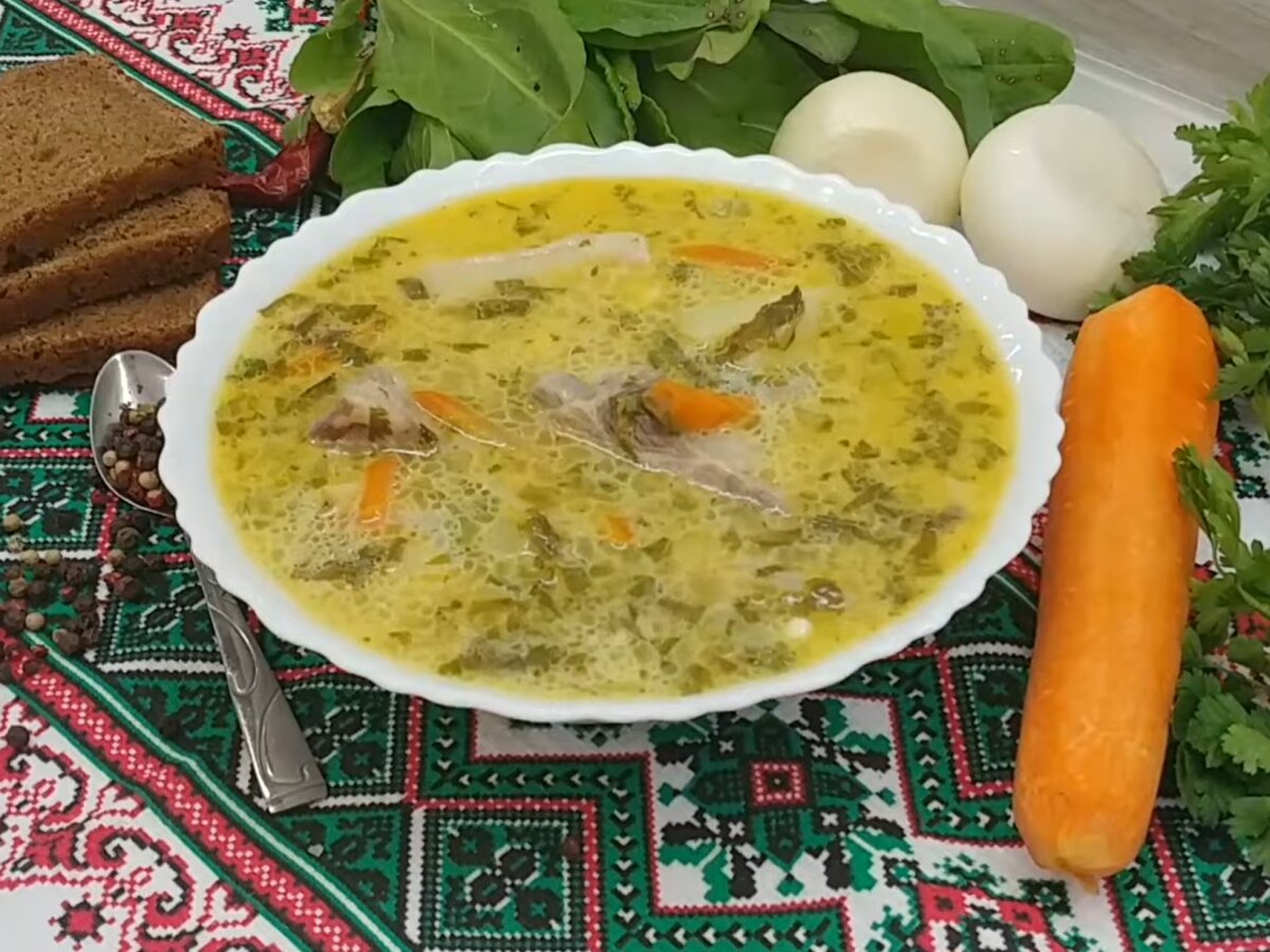 Борщ с мясом свинины