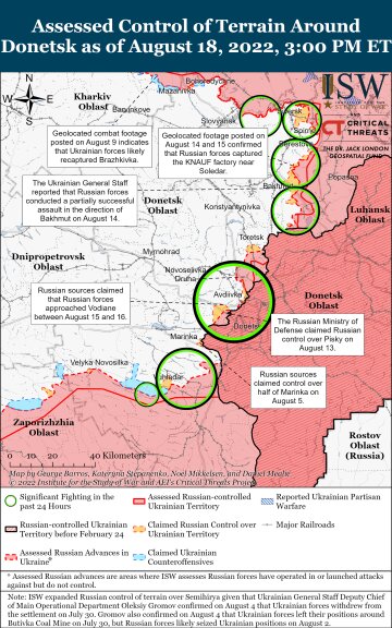 Карта боевых действий, фото: ISW