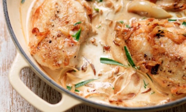 Дивовижний рецепт курки під вершковим соусом естрагона