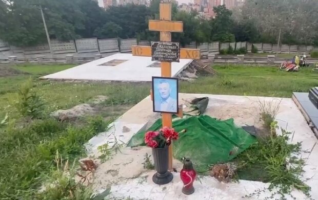 Могила Олександра Омельченка. Фото: Telegram
