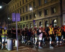 Нічний заїзд на роликах у Варшаві, організований Nightskating Warszawa