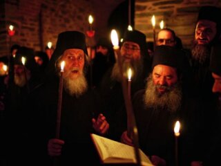 Афонські ченці, скріншот: YouTube