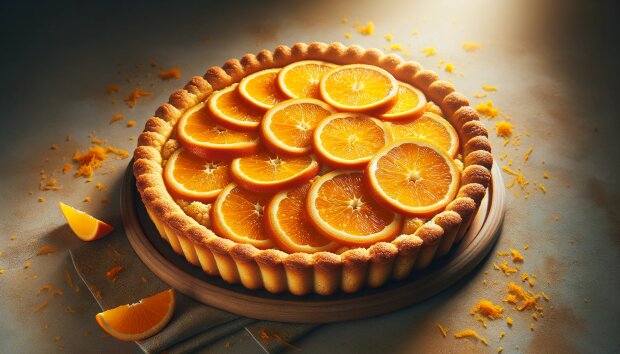 песочный пирог с апельсинами