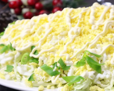 Салат "Мимоза", кадр из видео