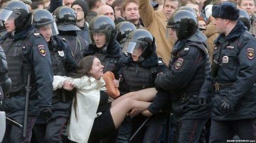 Акция протеста в России