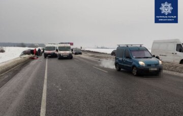 ДТП на трассе Киев-Чернигов, фото: Телеграмм / патрульная полиция Украины