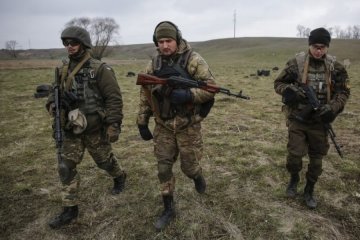 Под Широкино  уничтожили казарму террористов