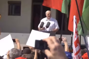 Лукашенко, скриншот из видео
