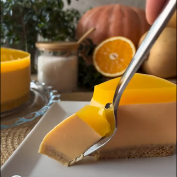 Тыквенный чизкейк с апельсиновым желе: фото скрин Facebook