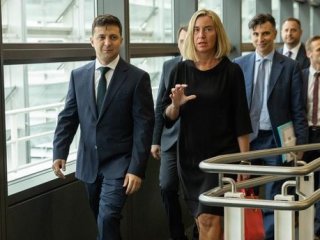 Владимир Зеленский и Фредерика Могерини