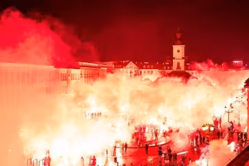 Фанаты с размахом отметили юбилей польского футбольного клуба, tribuna.com