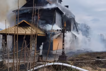 Ракетный обстрел / фото: ДСНС