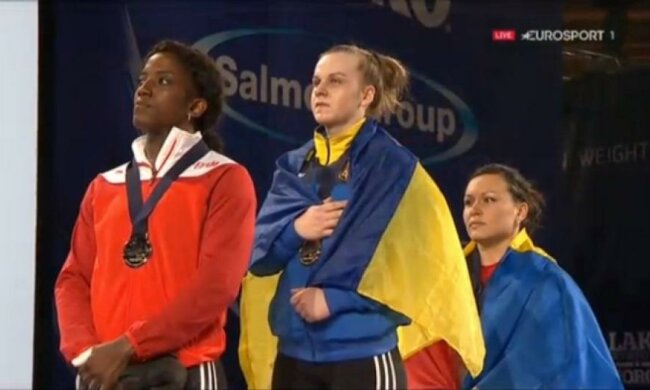 Украинка стала чемпионкой Европы то тяжелой атлетике