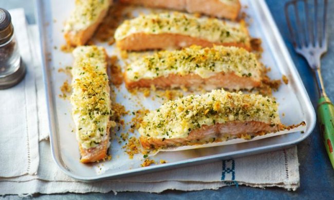 Рецепт запеченої риби з пармезаном і петрушкою