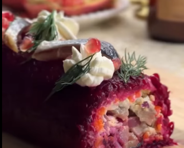 Салатний рулет: фото скрін рецепта