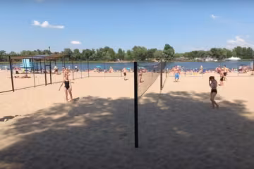 киевский пляж, скриншот из видео